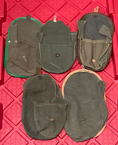 Issued Dirty PPSH-41 DRUM MAGAZINE POUCH SURPLUS 7.62X25 CANVAS WWII